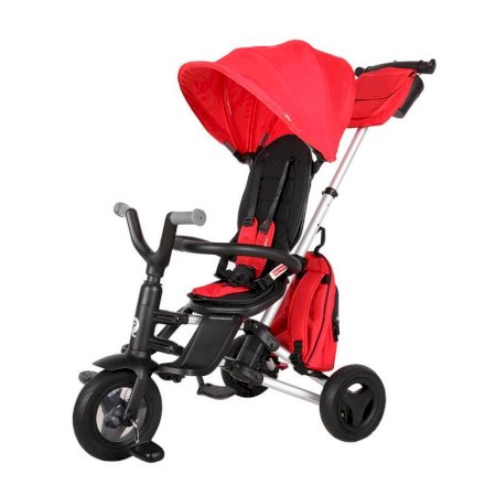 Tricicleta pentru copii Qplay Nova Rubber, ultra-pliabila,10 luni - 3 ani - Rosu