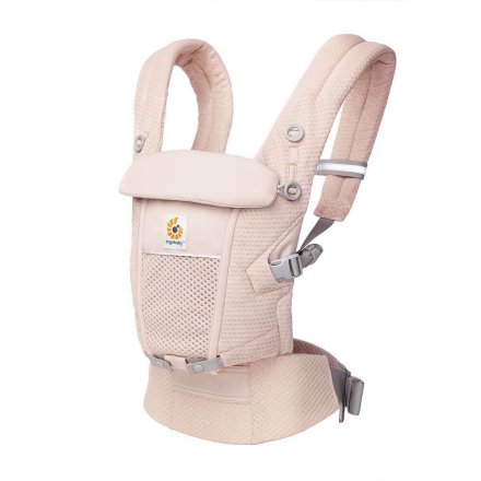  Кош за новородено Ergobaby Adapt Soft Flex Mesh, дишащ и удобен, 0 - 4 години, Pink Quartz