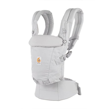 Кош за новородено Ergobaby Adapt Soft Touch Cotton комфортен 0 - 4 години Pearl Grey