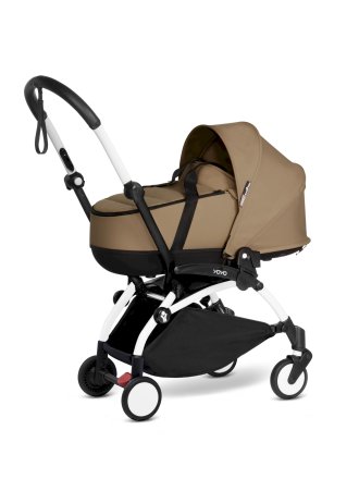 Babyzen YOYO² Καρότσι Μωρού με Λευκό Σκελετό & Πορτ-μπεμπέ Toffee