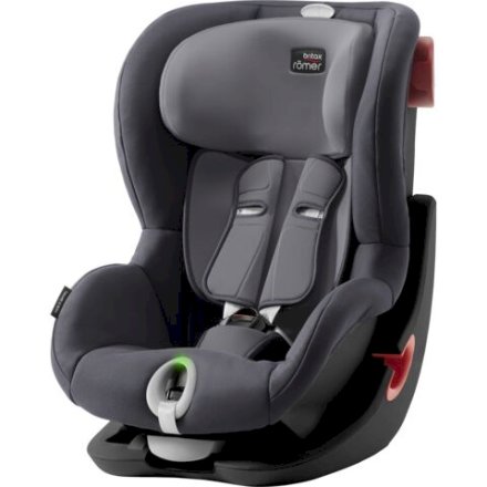 Детско столче за кола Britax Romer - King II LS Black Series 9 месеца - 4 години, ексклузивно FF, тествано ADAC Storm Grey