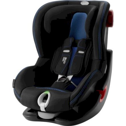 Детско столче за кола Britax Romer - King II LS Black Series 9 месеца - 4 години, ексклузивно FF, тествано ADAC Cool Flow Blue