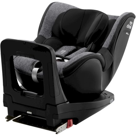 Детско столче за кола Britax Romer - Dualfix i-Size 0-4 години, тествано ADAC Graphite Marble