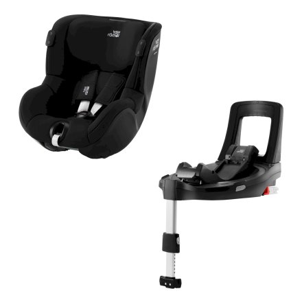 Детско столче за кола Britax Romer - Dualfix iSense с isofix база 3 месеца - 4 години Space Black