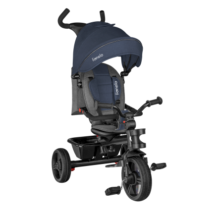 Tricicleta pentru copii Lionelo - Haari scaun rotativ, compacta, confortabila - Jeans