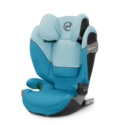 Детско столче за кола Cybex Solution S2 i-Fix, удобно, 3-12 години - Beach Blue