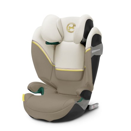 Детско столче за кола Cybex Solution S2 i-Fix, удобно, 3-12 години - Seashell Beige