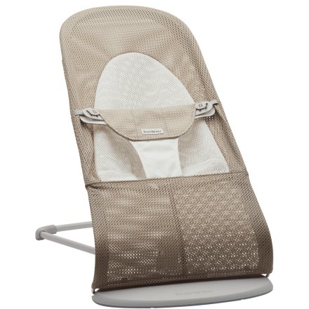 Детска люлка BabyBjorn Balance Soft Mesh, практична, удобна - Grey Beige