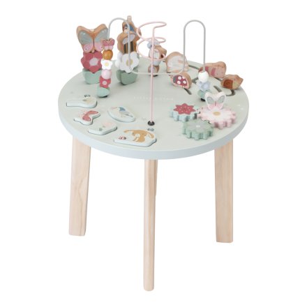 Masuta Little Dutch - Colectia Flowers & Butterflies din Lemn FSC cu Activitati