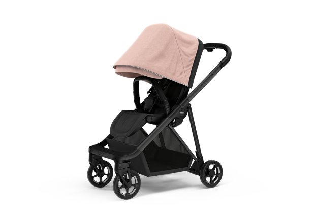 Бебешка количка Thule Shine Misty Rose Pink с черна рамка