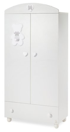 Детски гардероб Italbaby Fiocco Classic, Бутикова колекция, здрав, просторен - Bianco