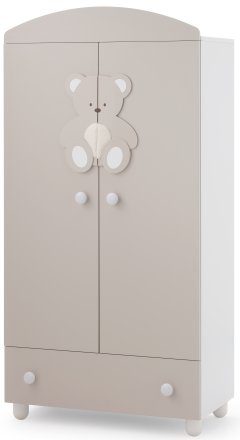 Детски гардероб Italbaby Plush, Бутикова колекция, здрав и адаптивен във всяка стая - Choco