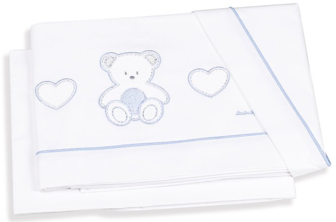 Спален комплект Italbaby Plush колекция Boutique от три части памук - Azzurro