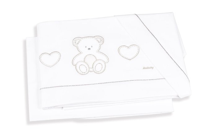 Спален комплект Italbaby Plush колекция Boutique от три части памук - Сив