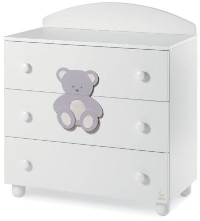 Детски скрин Italbaby Plush, Бутикова колекция, три чекмеджета, буково дърво масив