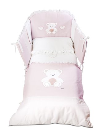 Макси спален комплект Italbaby Plush, колекция Boutique, пет части, изработен от памук