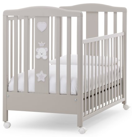 Детска кошара Italbaby Baby Re, колекция Trendy, изработена от масивна букова дървесина, издръжлива - Choco
