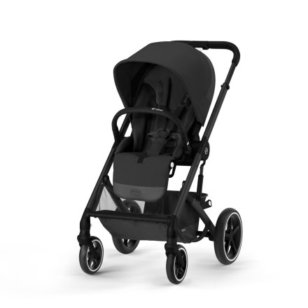 Детска количка Cybex Balios S Lux, Moon Black, с черна рамка