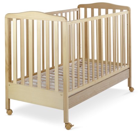Детска кошара Italbaby Flash, Колекция Trendy, изработена от букова дървесина - Natural