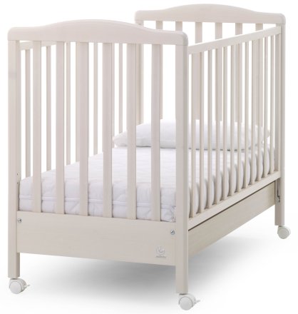 Детска кошара Italbaby Flash, Trendy Collection, изработена от букова дървесина - Sbiancato