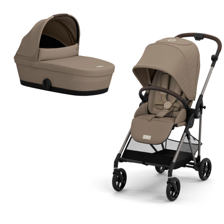 Παιδικό καρότσι Cybex Melio 2 σε 1, νέα έκδοση, εξαιρετικά ελαφρύ, με πορτ μπεμπέ