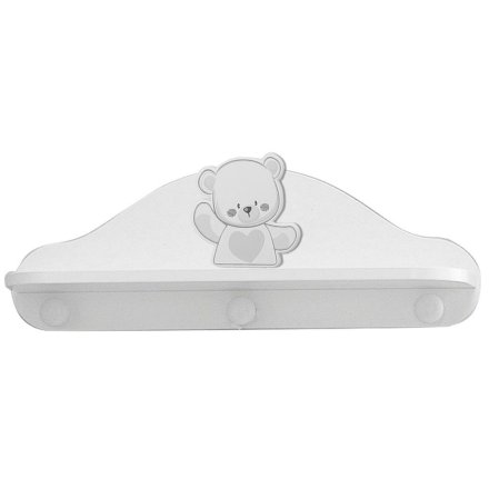 Висяща етажерка за детската стая Italbaby Baby Jolie, Trendy Collection, практичен аксесоар - Bianco-Grey