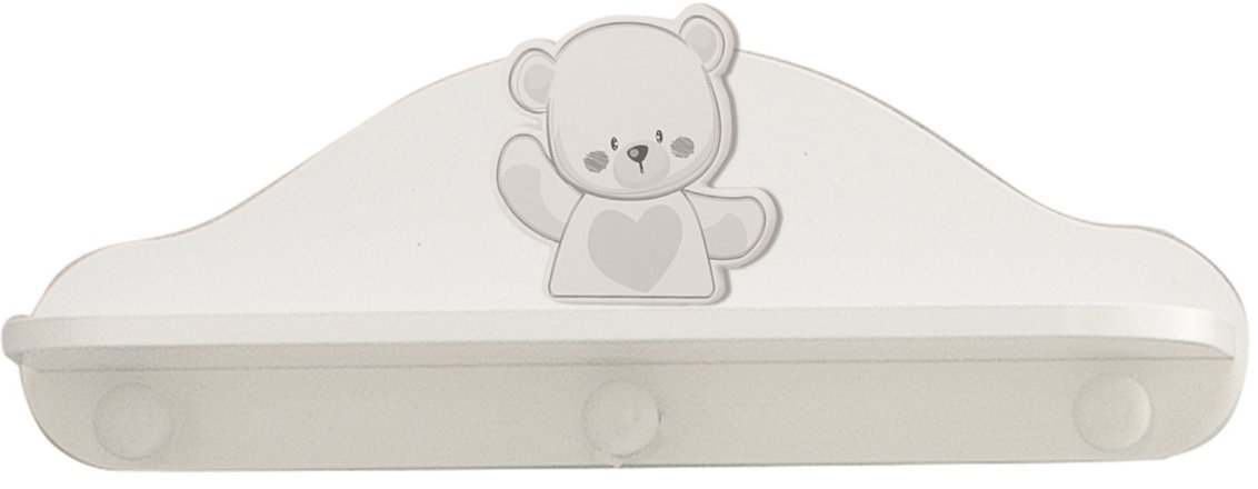 Висяща етажерка за детската стая Italbaby Baby Jolie, Trendy Collection, практичен аксесоар - Bianco-Choco
