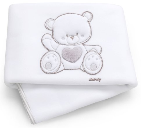 Подложка за кошара Italbaby Baby Jolie, колекция Trendy, бродирана, изработена от вълна
