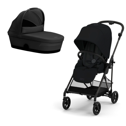 Детска количка Cybex Melio Carbon 2 в 1, ново издание, ултра лека, с кош за носене