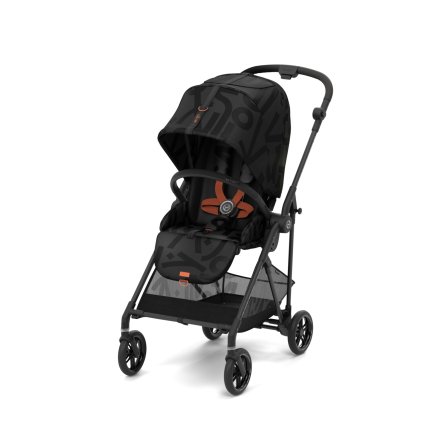 Спортна детска количка Cybex Melio Street, ново издание, ултралека - Real Black