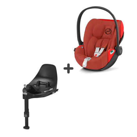 Scoica auto Cybex Platinum Cloud Z2 i-Size Plus pentru copii, 0-24 luni + Baza Z2 - Autumn Gold