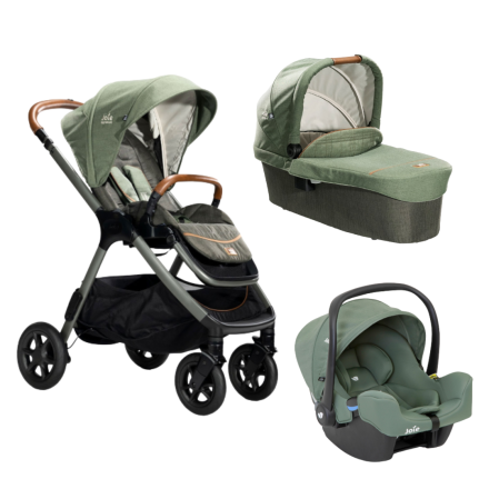 Carucior 3 in 1 pentru copii Joie Finiti Signature, multifunctional, cu landou si scoica i-Snug