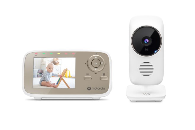 Baby monitor Motorola VM483 Video, cu ecran LCD, 2.8 inch, unghi larg