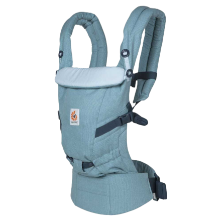 Кош за новородено Ergobaby Adapt Cotton комфортен 0 - 4 години Heritage Blue