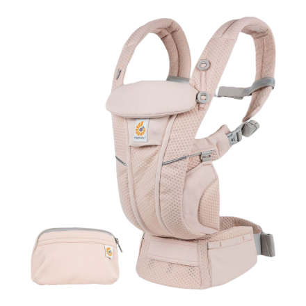 Кош за новородено Ergobaby OMNI Breeze дишащ и удобен 0 - 4 години Pink Quartz
