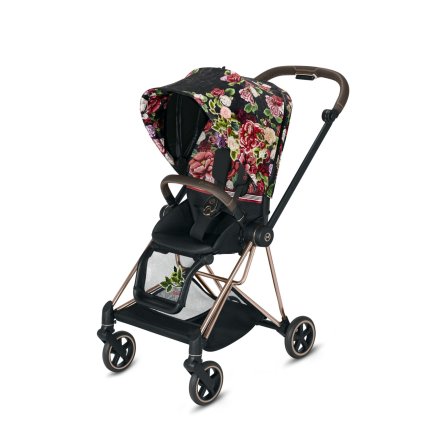 Carucior sport pentru copii Cybex Mios 2.0 Spring Blossom - Dark, cu cadru Rosegold