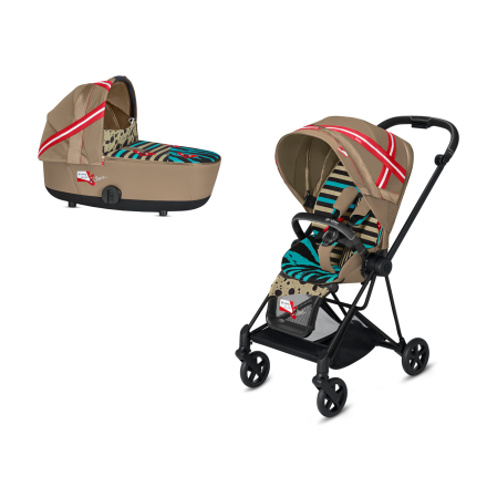 Carucior 2 in 1 pentru copii Cybex Mios 2.0 by Karolina Kurkova, cu landou - cadru Matt Black