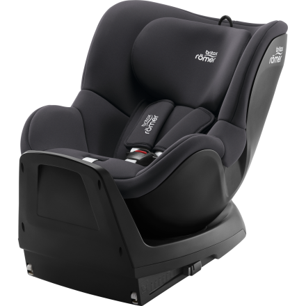 Детско столче за кола Britax Romer - Dualfix M PLUS i-Size, гъвкаво, 61-105 см, 3 месеца - 4 години - Midnight Grey