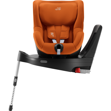 Детско столче за кола Britax Romer - Dualfix 5Z с Flex 5Z Base, безопасно и гъвкаво, 3 месеца - 4 години - Golden Cognac