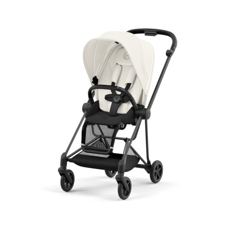 Carucior 2 in 1 pentru copii Cybex Mios 3.0 premium - Off White cu cadru Matt Black