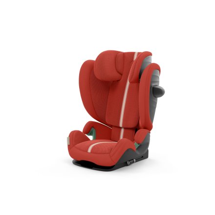 Детско столче за кола Cybex Gold Solution G i-Fix PLUS, 100-150 см, 15-50 кг, ADAC тествано, безопасно, дишащо, Hibiscus Red