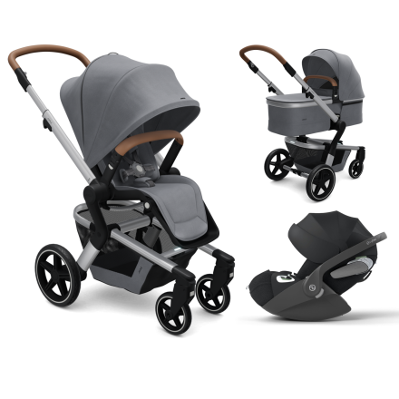 Carucior 3 in 1 Joolz Hub+, cu landou si scoica Cloud T Plus