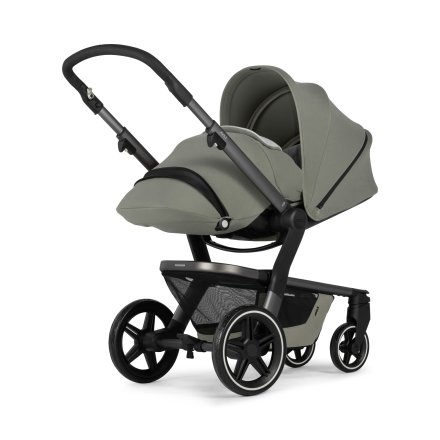 Carucior 3 in 1 Joolz Hub+, cu cocoon si scoica Baby Safe 5Z2, Sage green