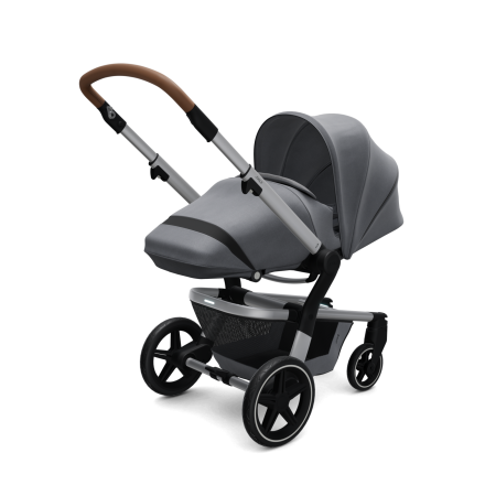 Carucior 3 in 1 Joolz Hub+, cu cocoon si scoica Baby Safe 5Z2, Gorgeous grey