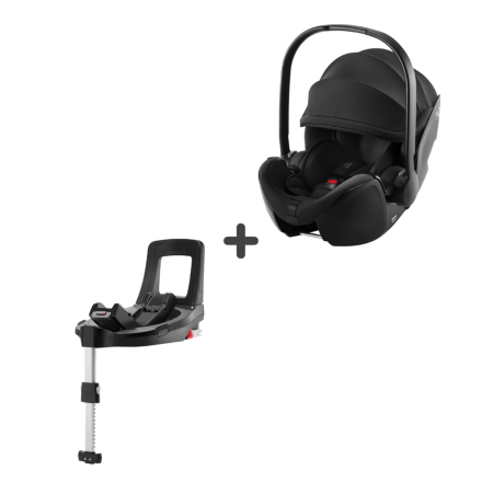 Scoica auto + Baza Isofix Britax Romer - Baby Safe 5Z2, reclinabila, 0-13 kg, Space Black