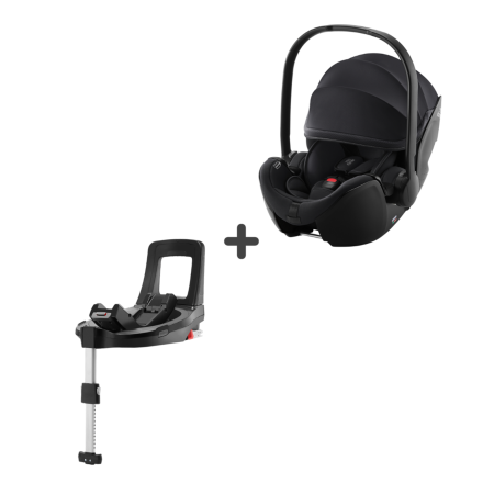 Scoica auto + Baza Isofix Britax Romer - Baby Safe 5Z2, reclinabila, 0-13 kg, Galaxy Black