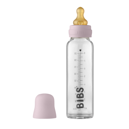 Пълен комплект Bibs стъклена бутилка, против колики, 225 ml, Dusky Lilac