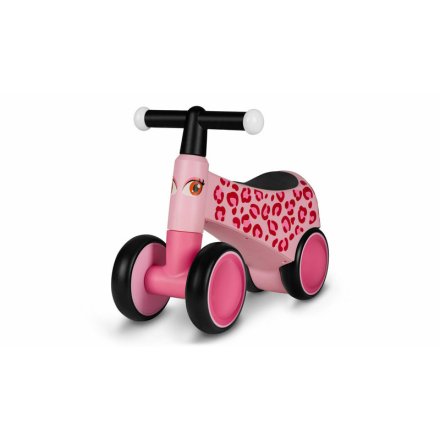 Bicicleta fara pedale pentru copii Lionelo - Sammy, cu 4 roti, 12- 36 luni, Roz