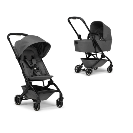 Carucior 2 in 1 pentru copii Joolz Aer+, cu landou - Amazing anthracite