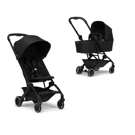 Carucior 2 in 1 pentru copii Joolz Aer+, cu landou - Refined black